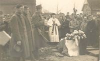 Begrafenis Militair uit Eerste Wereldoorlog 1918 op de N.H. begraafplaats te Didam