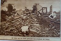 Boerderij na de stormramp in 1925