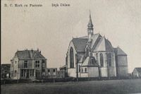 Foto ansichtkaart Kerk en pastorie Nieuw-Dijk