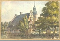 Gezicht op havezate de Manhorst, 1742