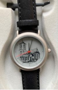 Horloge met afbeelding O.L.V. kerk Didam