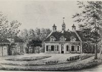 Huis Overenk Anonieme aquarel in collectie Tengbergen in Oosterbeek