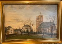 Kerk met notarishuis rond 1880 van Hendrikus Gerh. Kuppens, overgrootvader verver