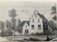 Luinhorst te Didam, anonieme pentekening toont huis van achterkant