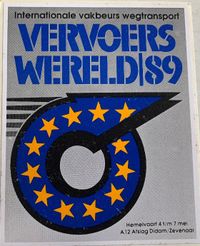 sticker Vervoerswereld 1989
